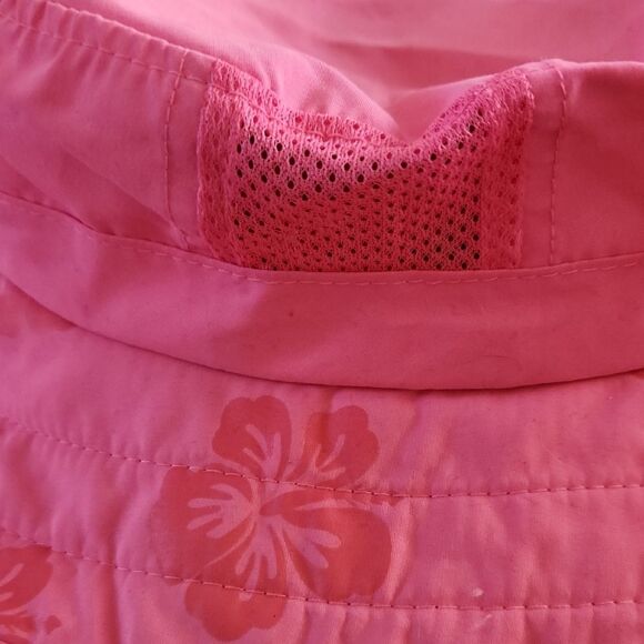 Pink Wide-Brimmed Sun Hat with Floppy Design Sun Protection Zone - Picture 4 of 8